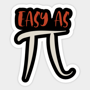 Easy as Pi Sticker